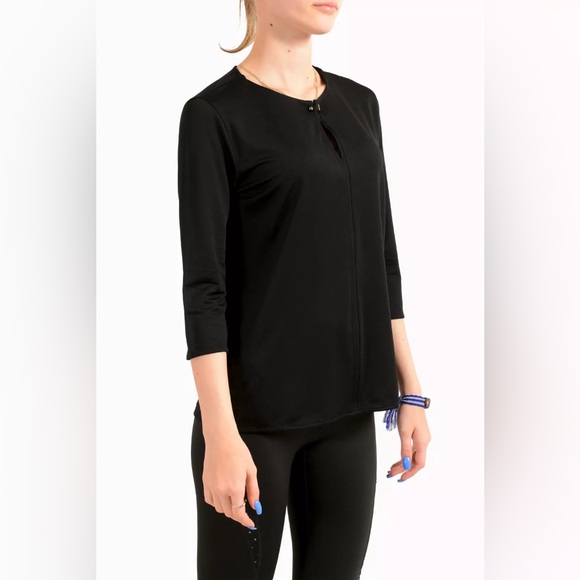 Hugo Boss “Elenka” black jersey blouse! 3/4 sleeves! Boxy style! Key hole. Small - Picture 11 of 15